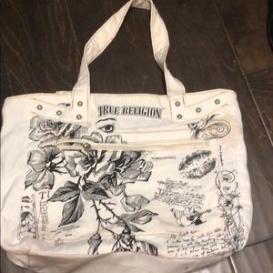 True Religion bag missing zipper/small stain
